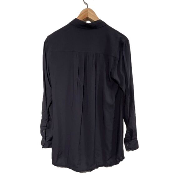 ⚡️Club Monaco 100% rayon roll up sleeve tunic shirt - size XS - Picture 3 of 12